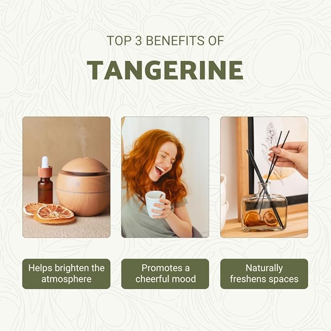 Tangerine Essential Oil - Direct from Citrusmade Italy - Cold Pressed - Aceite Esencial de Mandarina for Aromatherapy, Massage, Diffuser, DIY Candle and Soap Making - 8oz