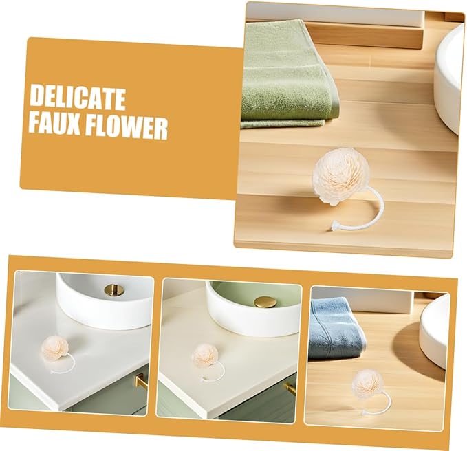 3pcs Faux Flower Diffusers for Essential Oils Durable Rope Aroma Placement Decorative Home Fragrance Refill for Cozy Atmosphere