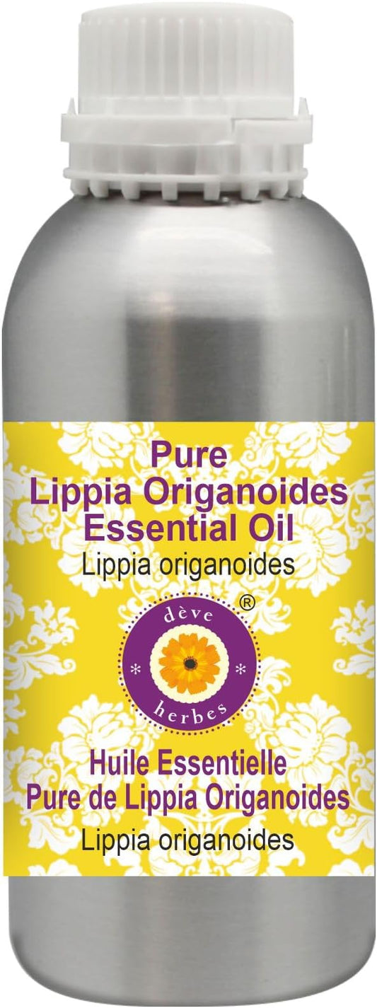Deve Herbes Pure Lippia Origanoides Essential Oil (Lippia origanoides) Steam Distilled 630ml (21 oz)