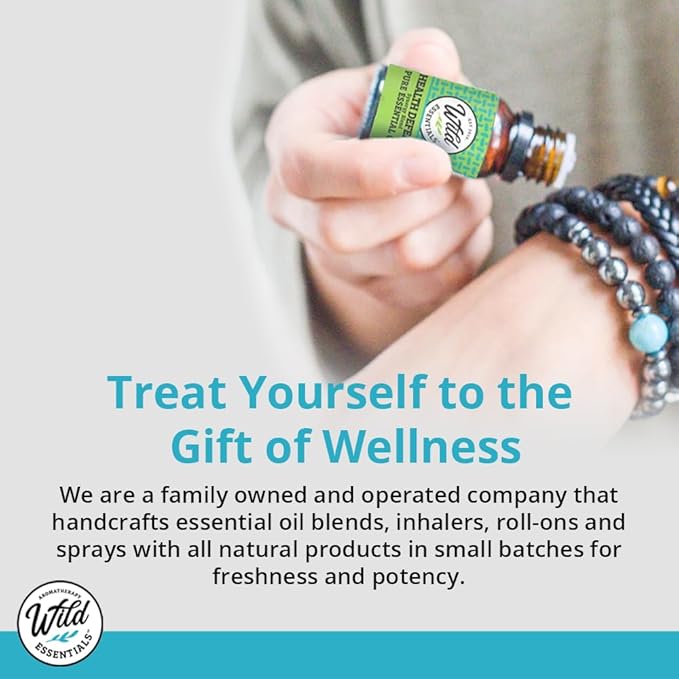 Wild Essentials Eucalyptus 100% Pure Essential Oil - 10ml Bottles, undiluted, Therapeutic Grade, Made and Bottled in The USA, Congestion, Stress, Aches and Pains