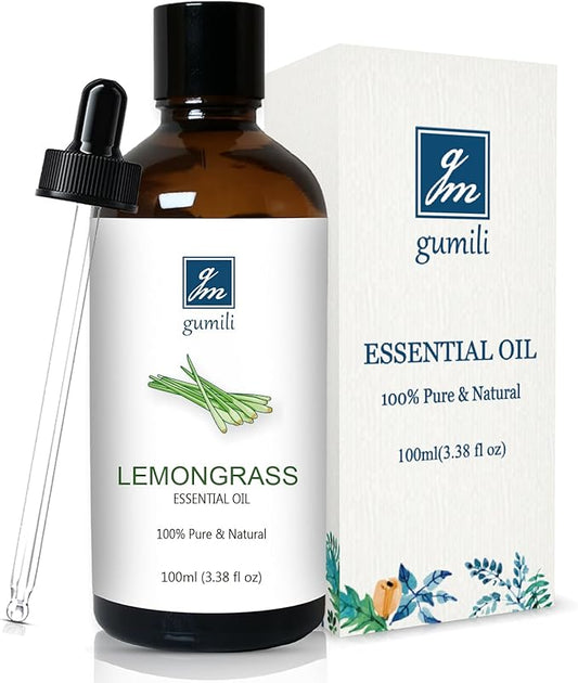 GM Gumili Lemongrass Essential Oil for Diffusers, 100ml