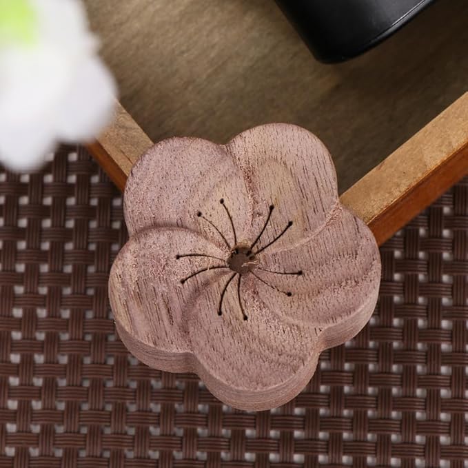 Beaupretty Essential Oil Diffuser Aromatherapy Wood Diffuser Plum Blossom Scented Aroma Diffused Wood for Home Office Bedroom Relaxation