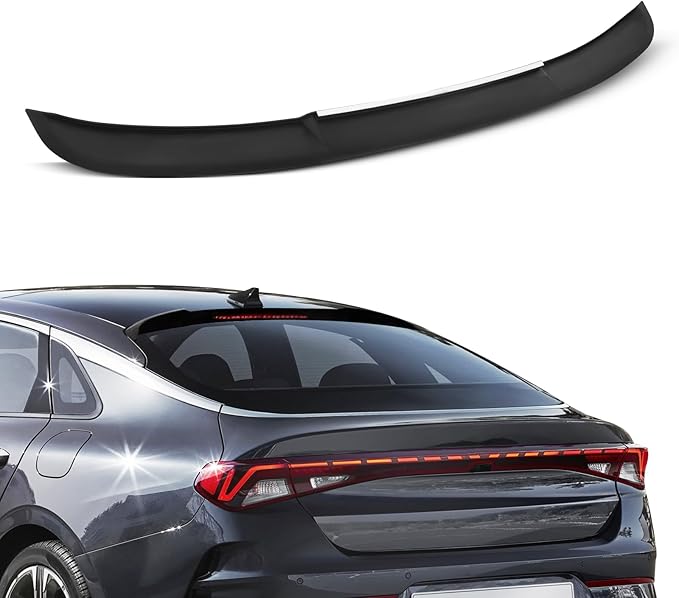 SCITOO ABS Spoiler for 2021-2023 5th Gen for Kia K5 Trunk Spoiler Roof Lip Kit, Rear Spoiler Wing, Car Rear Spoiler Exterior Kit (Glossy Black)