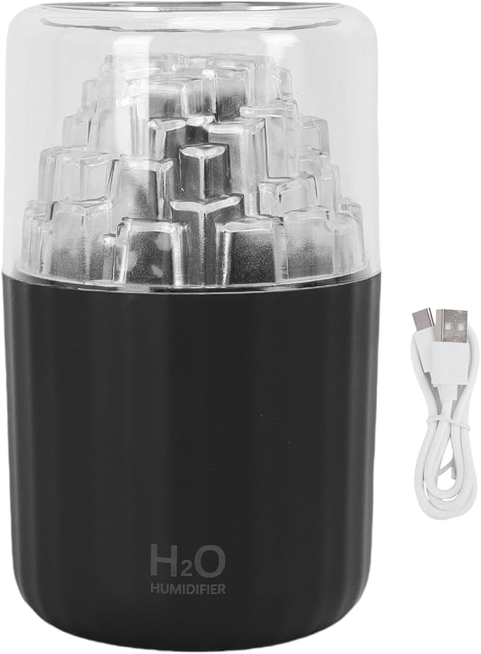 Zerodis Car Diffuser Humidifier ABS Dual Mist Modes Portable USB Aromatherapy Ideal for Home Office Travel Compact 300ml Capacity (Black)