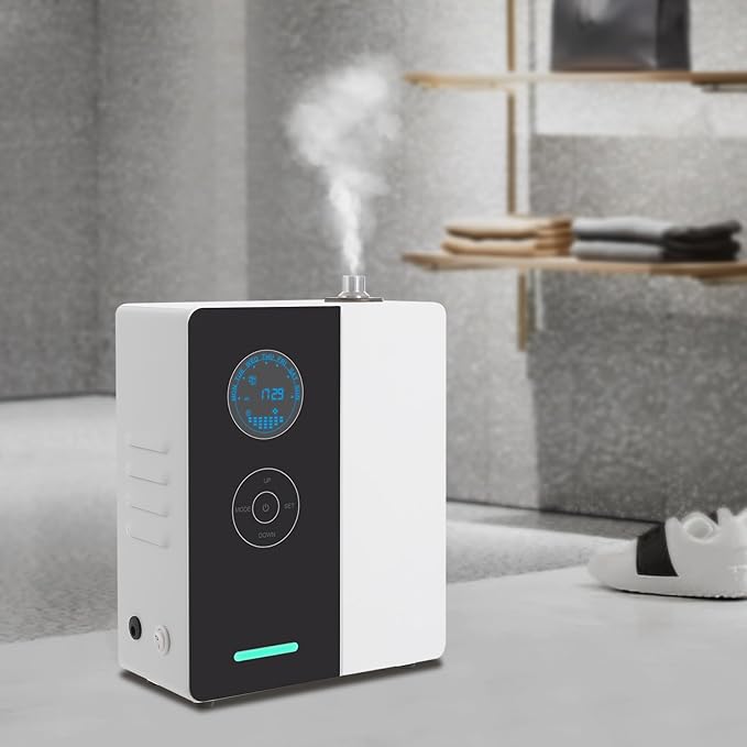 Smart Scent Air Machine, Waterless Essential Oil Diffuser for Home, HVAC Scent Diffuser 200ml Connect to WiFi, Atomizing Machine Cover Up to 1500 Sq.Ft Diffusers for Commercial Hotel Hoom Room