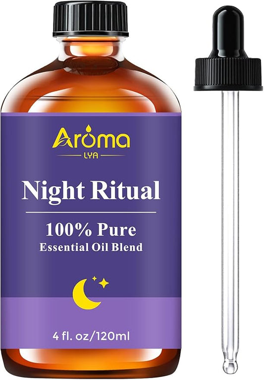 Night Ritual — A 100% Pure Essential Oil Blend Unwind-Ready Aroma for Your Nightly Routine, Essential Oils for Diffusers for Home