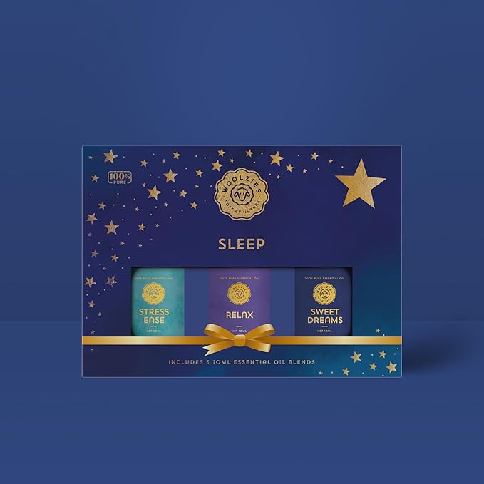 Holiday Essential Oil Set | Seasonal Essential Oils & Blends | Aromatherapy for Winter & Christmas | Perfect for Diffusers, Relaxation, and Holiday Gifts (3 Pack, Sleep Ribbon)