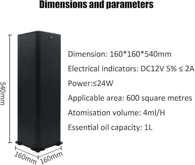 Electric Smart Scent Diffuser Machine, 1000ml Professional Waterless Essential Oil Diffuser, Covering 3000m3, Essential Oils Fragrance Nebulizing
