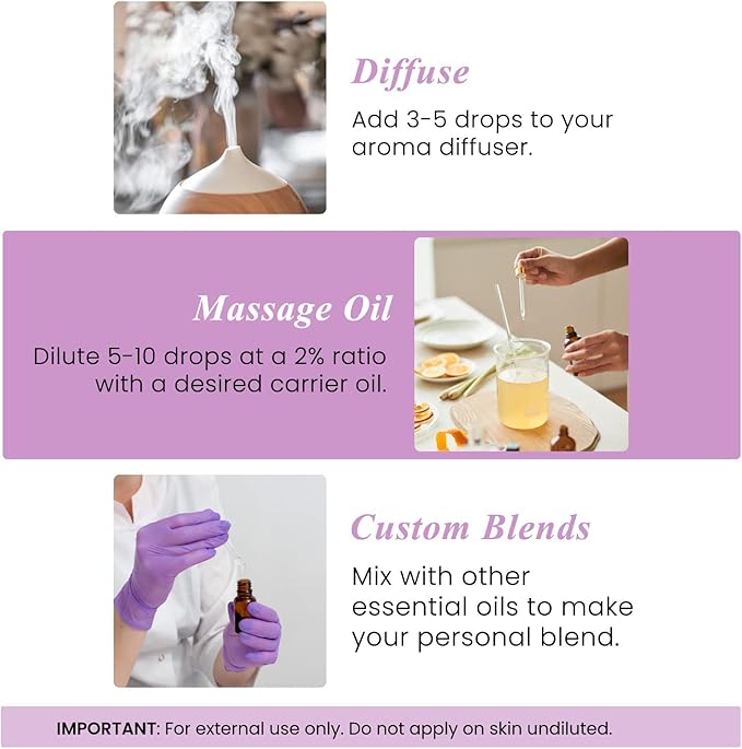 Handcraft Blends Tranquil Ritual Set: Lavender and Frankincense Essential Oils – (2 x 4 Fl Oz) – 100% Pure & Natural – for Diffuser, Aromatherapy, and DIY Projects
