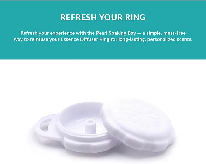 Essence Refresh Kit | Featured Blends Essential Oils | Aromatherapy Nasal Diffuser | Personal Scent Clip for Travel, Work & Everyday Use | Made in USA | Breathe Easy | White Pod