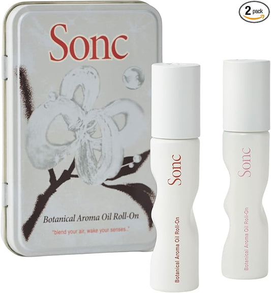 Sonc Botanical Aroma Oil Roll-On Duo Kit (Pack of 2) (Duo KIT II : 001 Oohalala + 003 Dream Dive) | Bergamot + Lavender | Dual Portable Aroma Oils for Mood, Rest & Daily Rituals