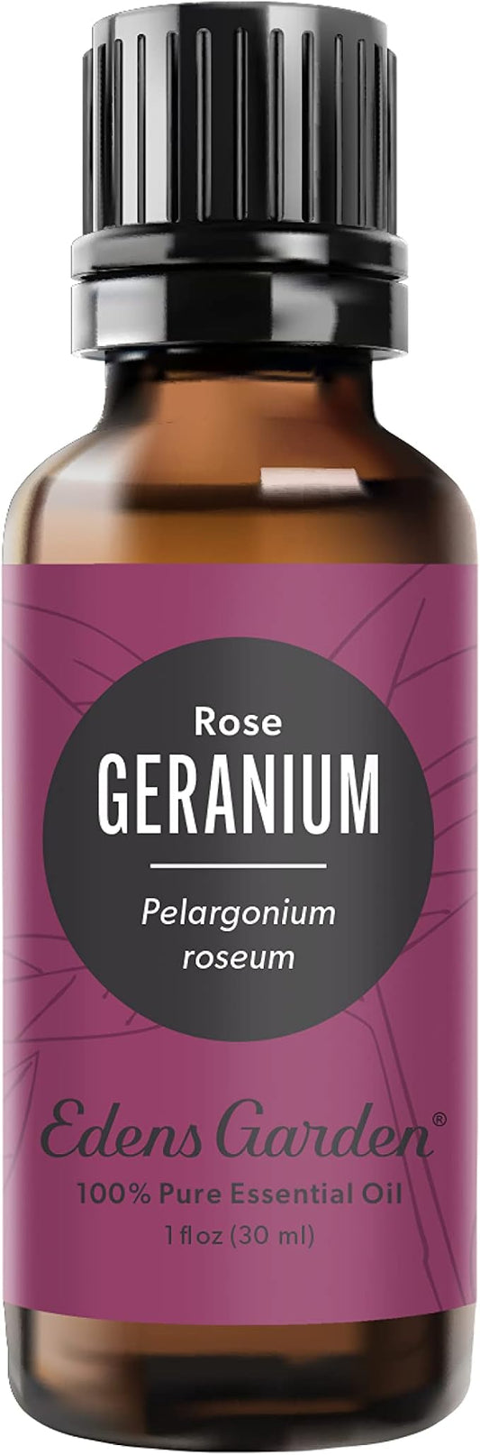 Edens Garden Geranium- Rose Essential Oil- 100% Pure Premium Grade, Undiluted, Natural, Therapeutic, Aromatherapy, The Best for Diffuser, Face, Candle, Hair 30 ml (1 fl oz)