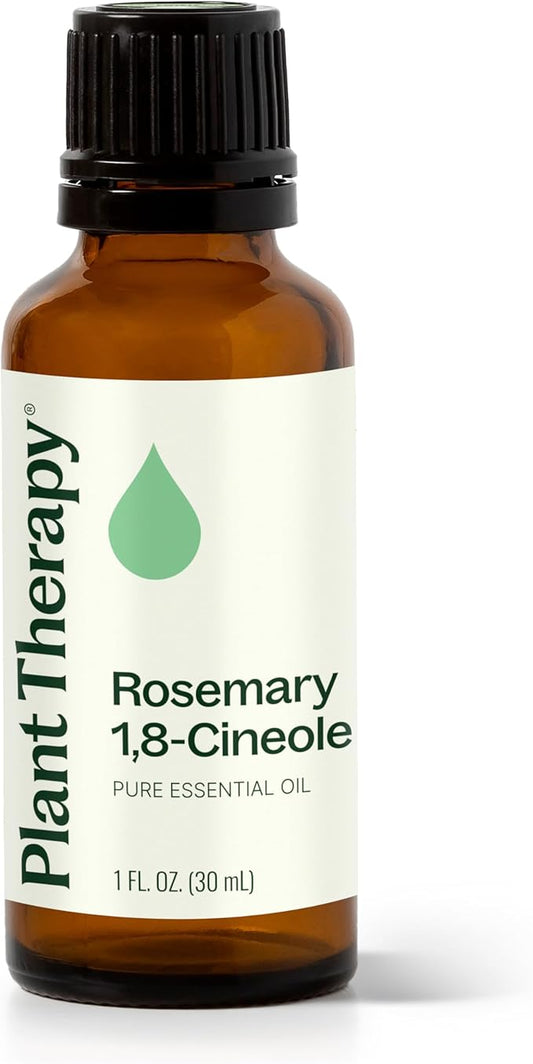 Plant Therapy Rosemary Essential Oil for Hair Growth, 30 mL (1 oz), 100% Pure and Undiluted, Natural Aromatherapy for Diffuser & Rosemary Oil for Hair & Scalp Health