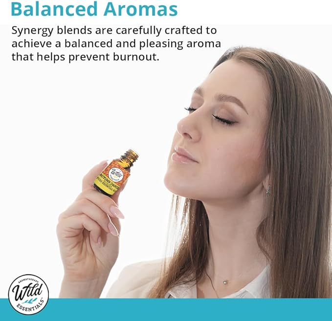 Wild Essentials Alert 100% Pure Essential Oil Synergy Blend 2 Pack - 10ml, Therapeutic Grade - Keeps You Awake, Sharp and Energized with a Fresh, Clean and Uplifting Aroma, Made in the USA
