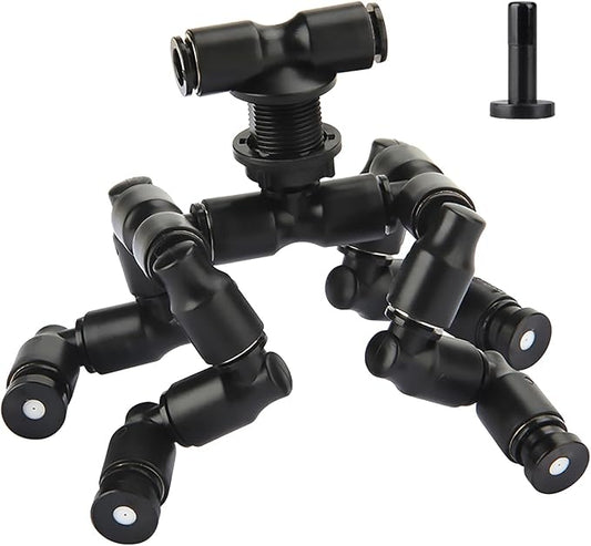 Reptile Mister Nozzles - Four-Jet 360 Adjustable Misting System Nozzles 1/4'' for Terrarium, Paludarium, Vivarium, Plants