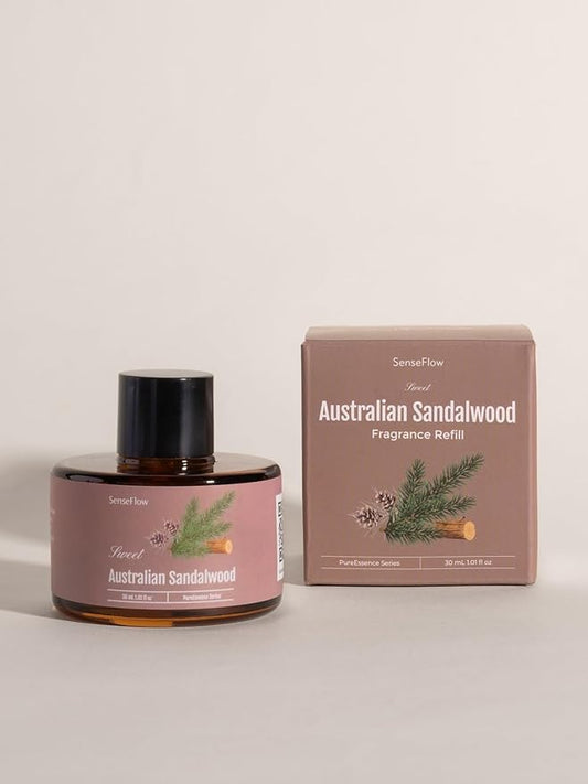 Essential Oil Refill 1.02oz/30ml for SF101/SF101S Waterless Aromatherapy Diffuser, Covers 1000 Sq Ft, 120-Day Natural Scent 1 Pack,Australian Sandalwood