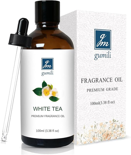 GM Gumili White Tea Diffuser Oil 3.38Oz – Premium White Tea Essential Oils Blend for Diffuser, Home Fragrance, Relaxation & Aromatherapy – Freshy Scent 100ml