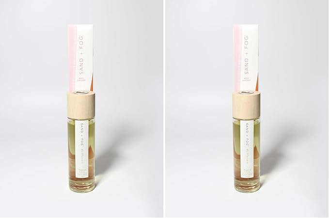 Sand + Fog Tropical Citrus Reed Diffuser | Made with Essential Oils | Fill Your Home with The Your Favorite Luxurious Fragrance (Pack of 2)