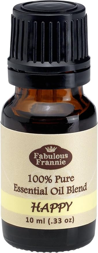Fabulous Frannie Happy 100% Pure, Undiluted Essential Oil Blend of Bergamot, Grapefruit & Ylang Ylang 10ml (Pack of 1)