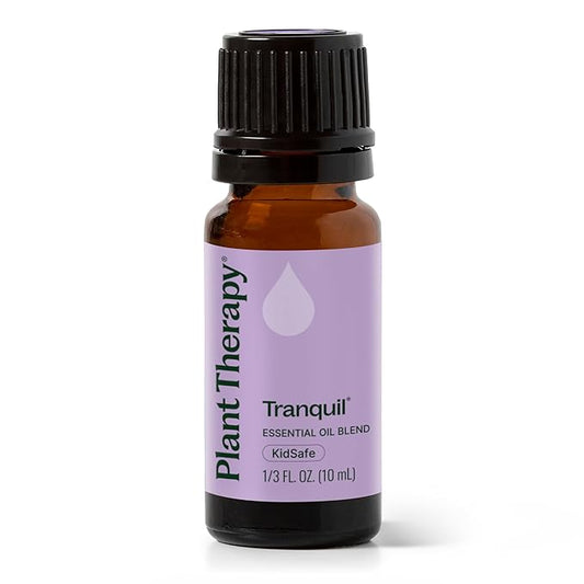 Plant Therapy Tranquil Essential Oil Blend - Peace & Calming Blend 100% Pure, Natural Aromatherapy, Grade 10 mL (1/3 oz)