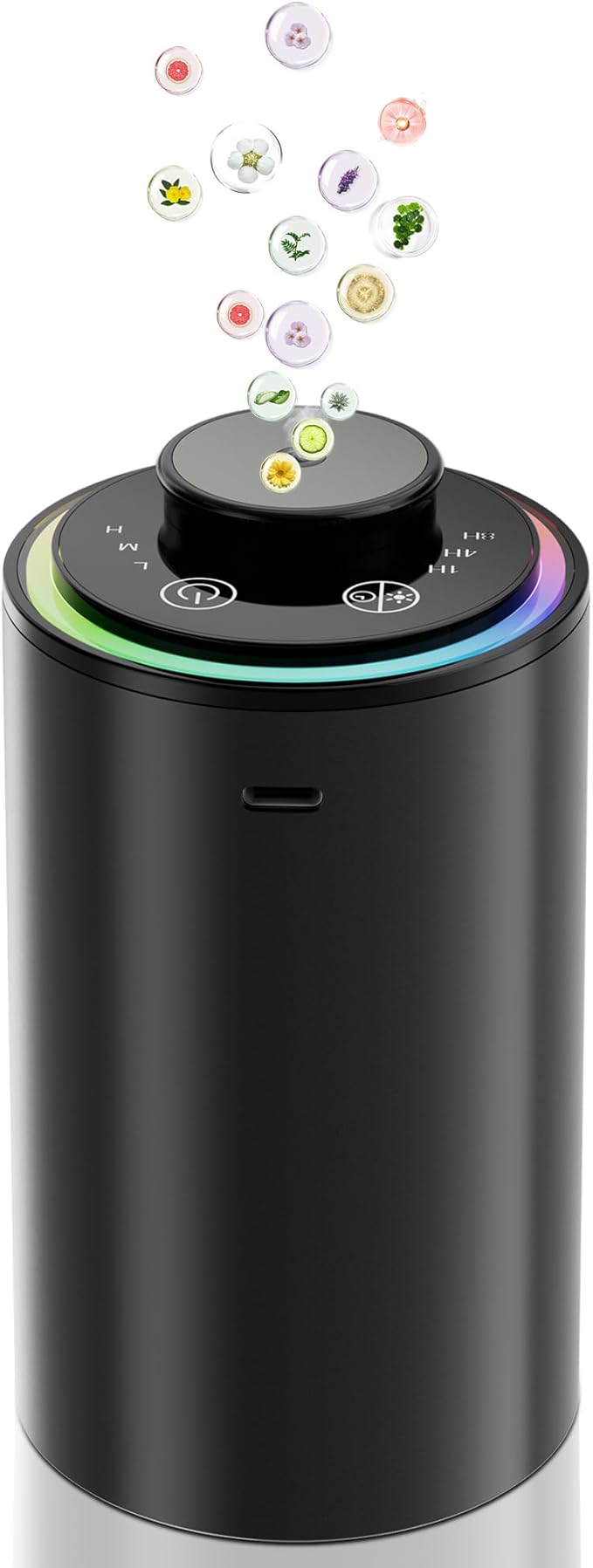 Waterless Essential Oil Diffuser, Portable Aromatherapy Diffuser,3 Countdown Timers & 3 Mist Levels for Home, Room, Car, Office