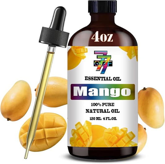 Mango Essential Oil - GV77ZF Mango Oils for Diffusers, Humidifiers, DIY Candles, Soap, Cleaning, Home, Office, Yoga, Massage, Gifts - 4 fl oz (120 ml)