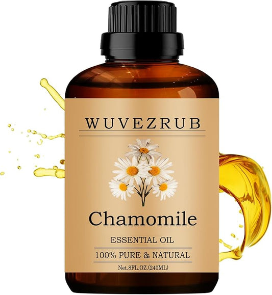 Chamomile Essential Oils 240ML, 100% Pure and Natural Essential Oil for Aromatherapy Diffuser - 8 Fl Oz/Chamomile