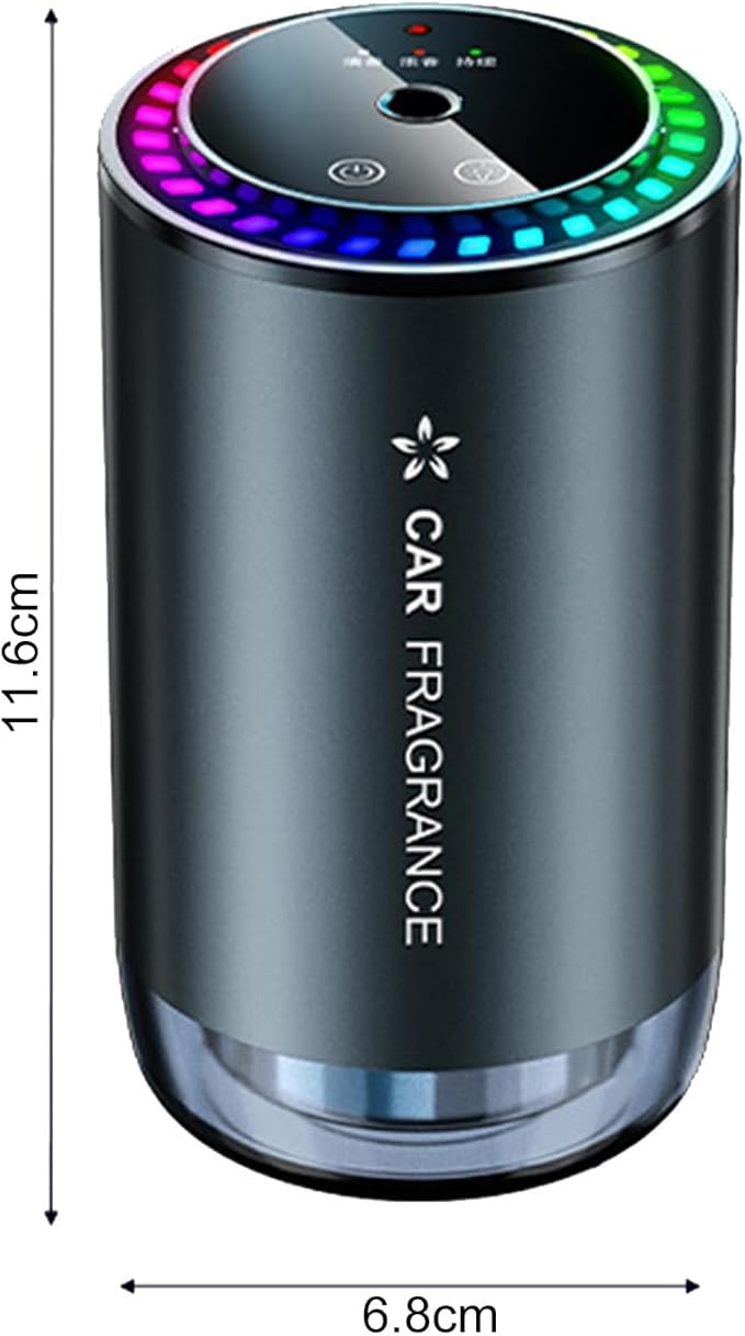 Worparsen Mist Ultrasonic Humidifier Car Fragrance Diffuser Sure Here's A Product Title for Listing Air Freshener with Colorful Light Rechargeable Auto Gulong