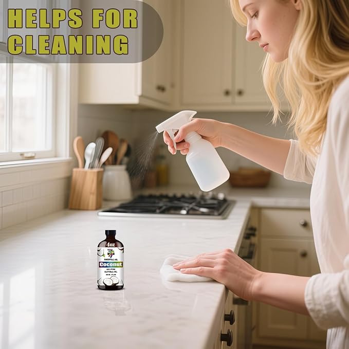Coconut Essential Oil - GV77ZF Coconut Oils for Diffusers, Humidifiers, DIY Candles, Soap, Cleaning, Home, Office, Yoga, Massage, Gifts - 4 fl oz (120 ml)