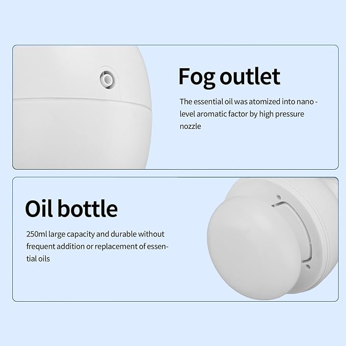 Aromatherapy Essential Oil Diffuser, Ceiling Mounted BT Aromatherapy Humidifier, Electric Scent Diffuser for Home, Hotel Lobby, Large Room (White)