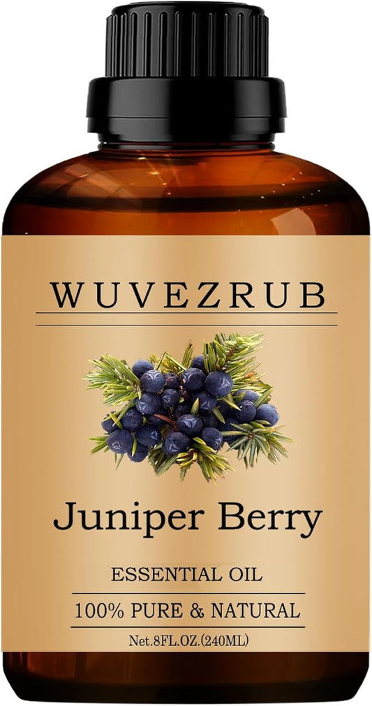 Juniper Berry Essential Oils, 240ML Pure and Natural Essential Oil for Aromatherapy Diffuser - Juniper Berry /8 Fl Oz