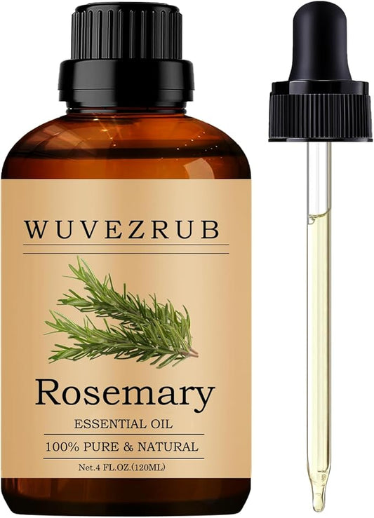 Rosemary Essential Oils 120ML, Pure Rosemary Essential Oil for Aromatherapy Diffuser - 4 Fl Oz