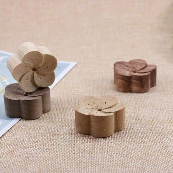 Brown Walnut Essential Oil Diffuser Fragrance Diffused Sleep Aid Aromatherapy, Flower Shaped Essential Oil Diffuser, Diffuser for Stress Relief Diffusers Aromatherapy, Aromatherapy Diffusers