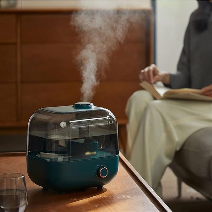 Single Room Humidifiers 5L Large Capacity Humidifier Home Mute Humidifier Top Fill Oil Diffuser Waterless Automatic Power Off Humidifier with Adjustable -360° Rotation Nozzle Cool Mist Humidifier