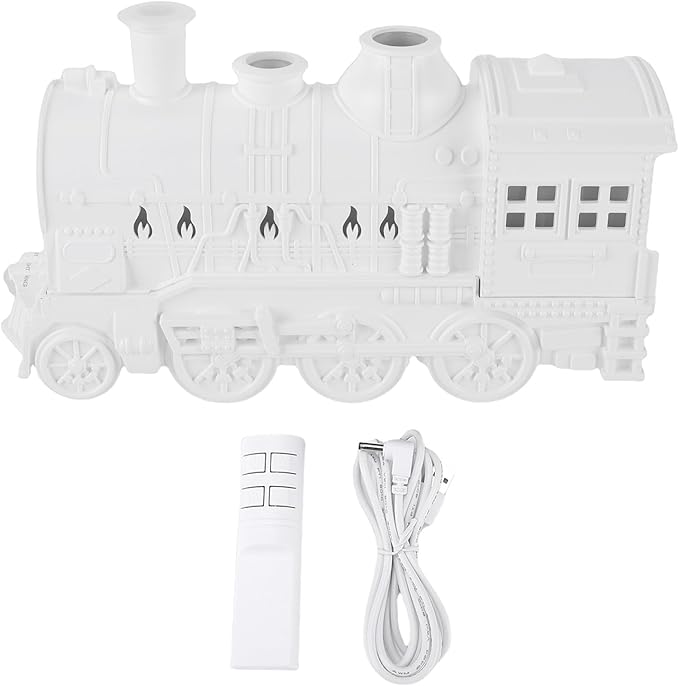 Generic Humidifier, 300mL Essential Oil Diffuser Retro Design Cool Mist Diffuser with Night Light, Dual Spray Modes, Aromatherapy for Home Office Bedroom Desk (White)