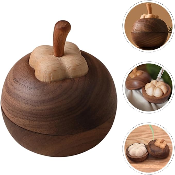 Mipcase Wooden Aromatherapy Diffuser Stand for Essential Oils Black Walnut Solid Wood Aroma Diffuser for Home Indoor Fragrance for Office and Living Room