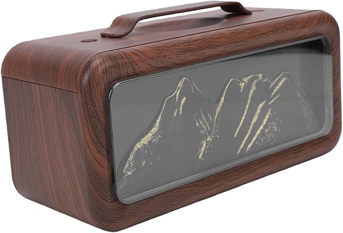 Essential Oil Diffuser, 600ml USB Cool Mist Humidifier with Light, Dual Spray, Aromatherapy Diffuser Home Relaxation Essential Oil for Bedroom Hotel Spa Yoga Room (Light Wood Grain)