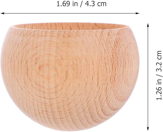 VILLCASE Wooden Essential Oil Diffuser Ball Small Beechwood Aromatherapy Perfume Diffuser for Home Office Car Fragrance