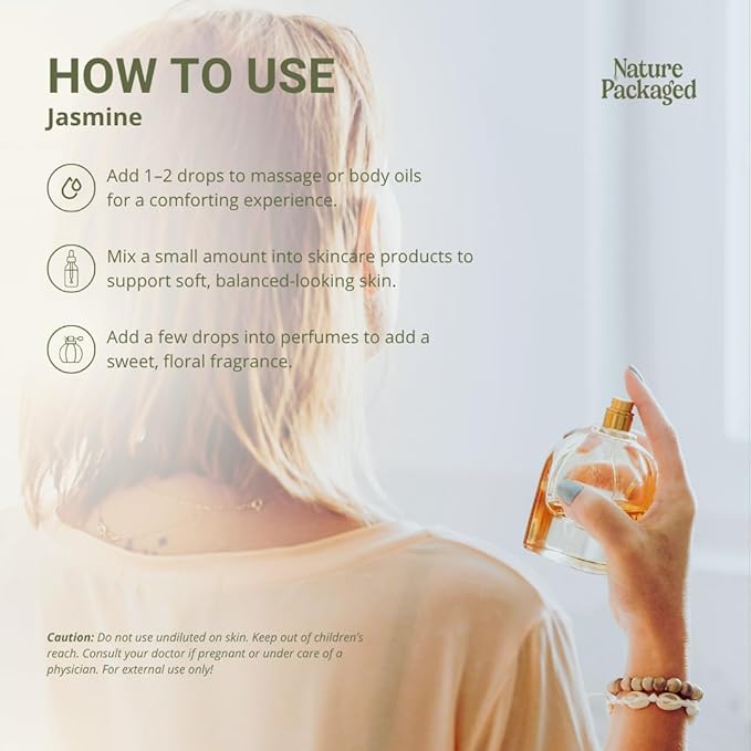 Jasmine Essential Oil - Direct from Fridal Egypt - Steam Distilled - Aceite de Jazmín for Aromatherapy, Massage, Diffuser, DIY Candle and Soap Making - 2 lbs