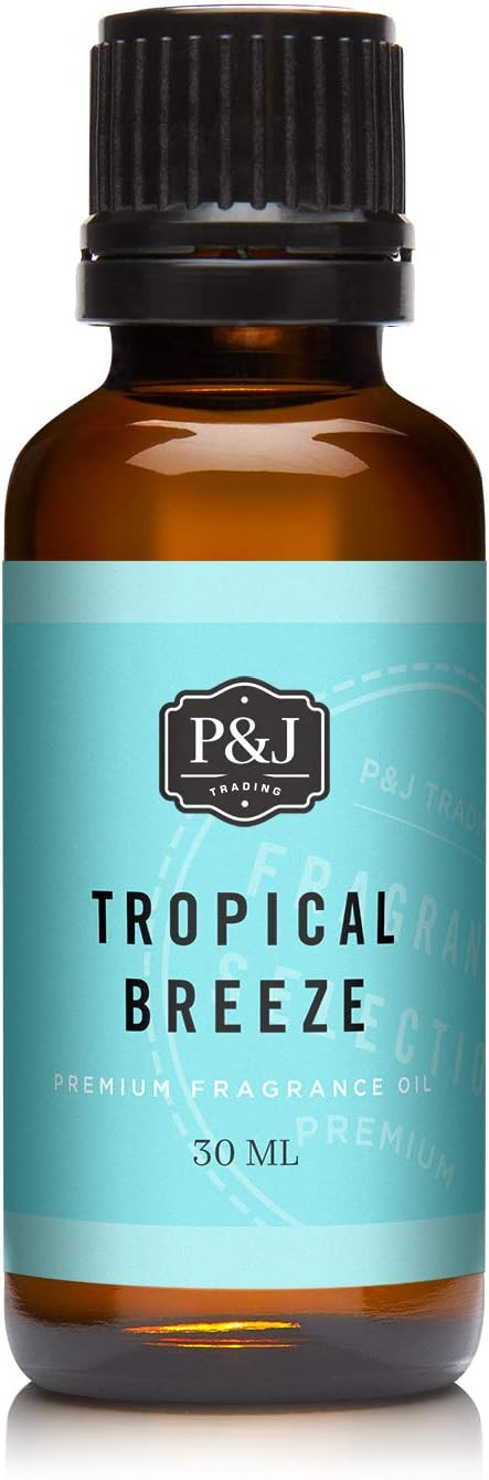 P&J Trading - Tropical Breeze Scented Oil 30ml - Fragrance Oil for Candle Making, Soap Making, Diffuser Oil