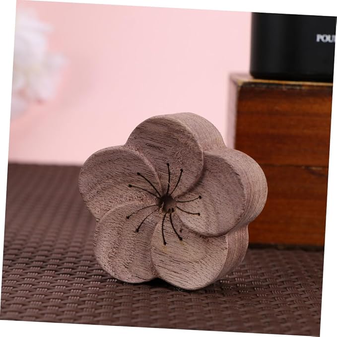 SAFIGLE Wood Aroma Diffuser Essential Oil Diffuser Plum Blossom Design Natural Diffused Fragrance for Home Bedroom Office Sleep