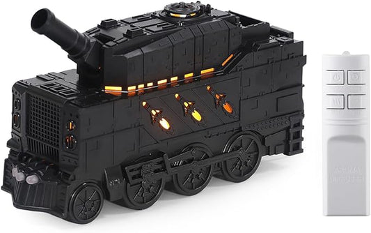 Vintage Train Essential Oil Diffuser, 300ml Retro Train Quiet Aromatherapy Diffuser and Humidifier with Dual Color LED Light & 2 Mist Modes, Creative Home Decor & Gifts