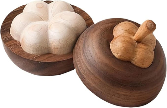 Layered Wood Passive Diffuser Petal-Like, Small Portable Essential Oil Aromatherapy Decor, Mini No-Electric Natural Boho Walnut Accent for Car, Desk, Travel, Rooms, Home, Office