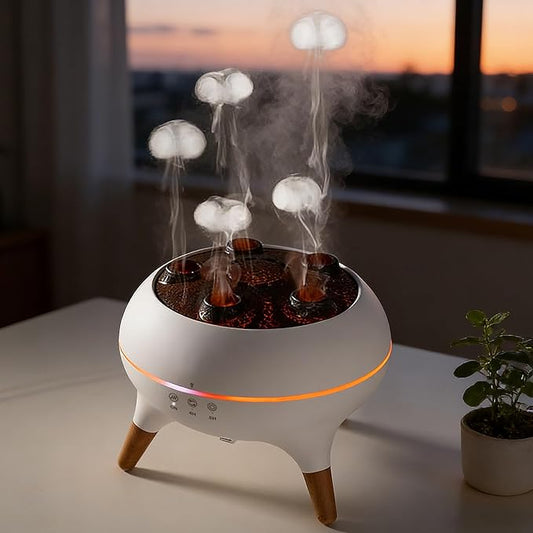 Essential Oil Diffuser 250ML,Jellyfish Diffuser Air Humidifiers Sound Pickup Ultrasonic Aromatherapy Diffuser Remote Control 7 Color Lights for Home Bedroom Office Hotel
