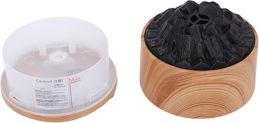 Rengue Essential Oil Diffuser, ABS Mini Humidifier with Mystical/Fantasy Effect, Dual Mist Modes 300ml for Home Office Bedroom (Light Wood Grain)