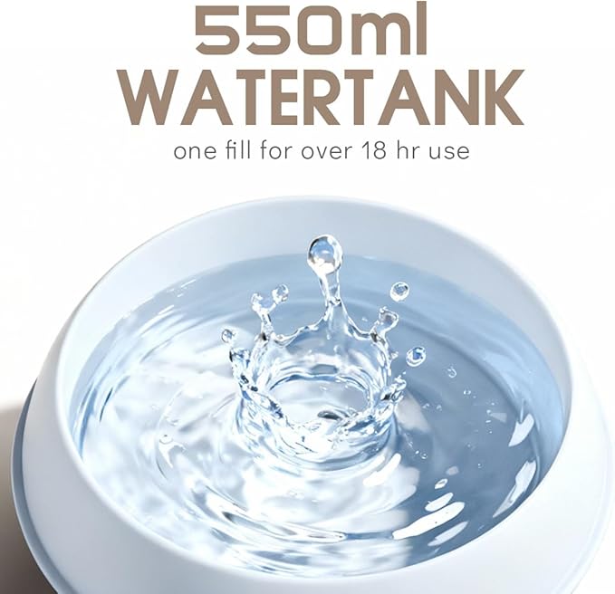 550ml Large Capacity Essential Oil Diffuser with 6 Aromatherapy Oils,Humidifier for Home Decor with Waterless Auto-Off,7 Color LED Light for Yoga Gym Office Decoration (White Wood Grain)