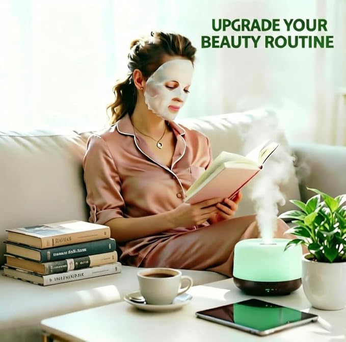 500ML Aromatherapy Essential Oil Home Diffuser with Remote Control, Large Room Cool Mist Air Humidifier for Relaxing Atmosphere in Home Office Bedroom