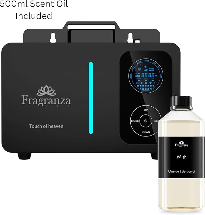 Fragranza613 Roma Scent Diffuser - High-Tech Aromatherapy, 8,000 Sq/Ft Coverage, App-Controlled, HVAC Compatible, Energy-Efficient, Silent Operation