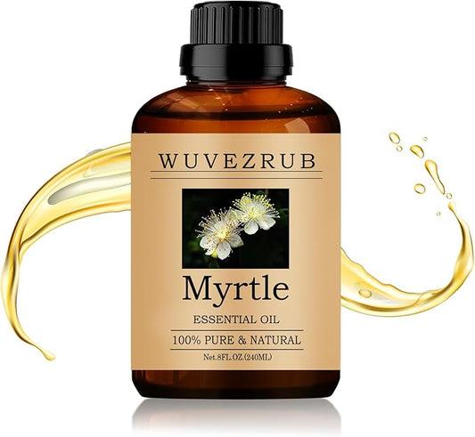 Myrtle Essential Oil 240ML - 100% Pure and Natural Oils for Aromatherapy Diffuser - 8 Fl Oz/Myrtle
