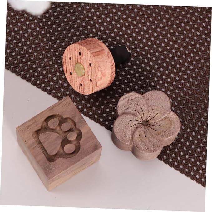 TEHAUX Aromatherapy Wood Diffuser for Essential Oils, Walnut Scented Diffused Wood with Plum Blossom Design, Home and Office Fragrance Enhancer for Relaxation and Sleep
